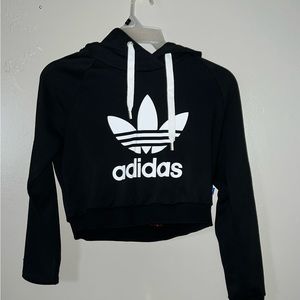 Adidas crop hoodie size small